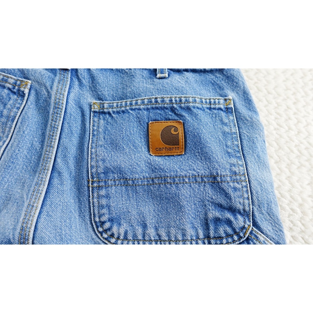 vintage Carhartt Mens Denim Jeans Size 33x32 - Picture 9 of 14